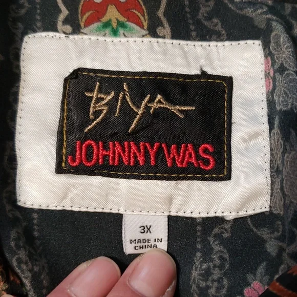 Johnny Was BIYA silk Blouse - Picture 9 of 14